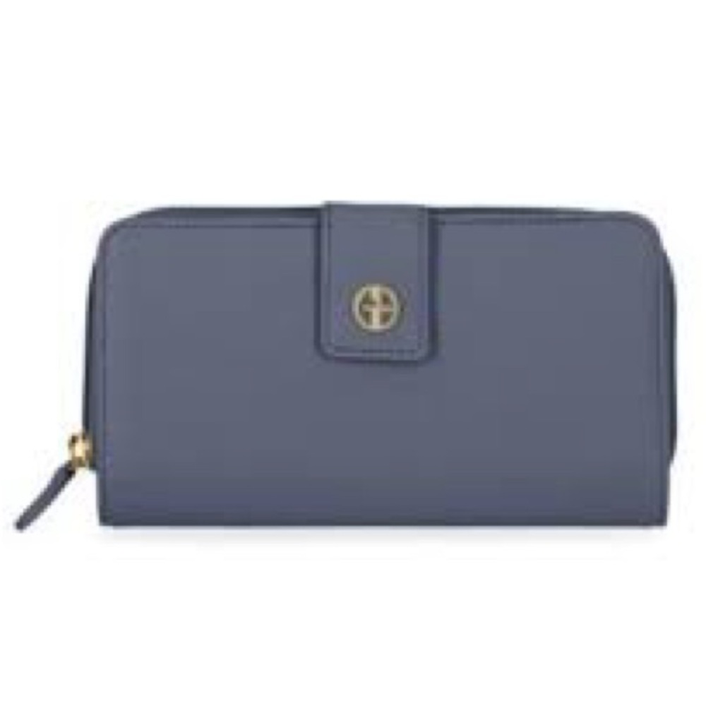 NWT Giani Bernini's All-In-One Softy Leather Wallet 7-1/2W x 4-1/4H x 1-1/2D